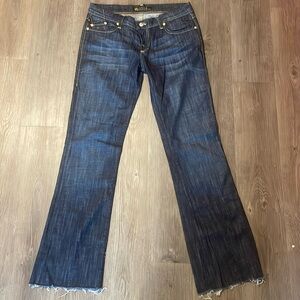 Rock & Republic jeans denim dark blue faded denim size 29